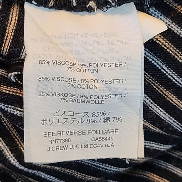 Madewell Dress Striped Sleeveless Scoop Neck Tank Top Dress Black Size Medium - Picture 10 of 12